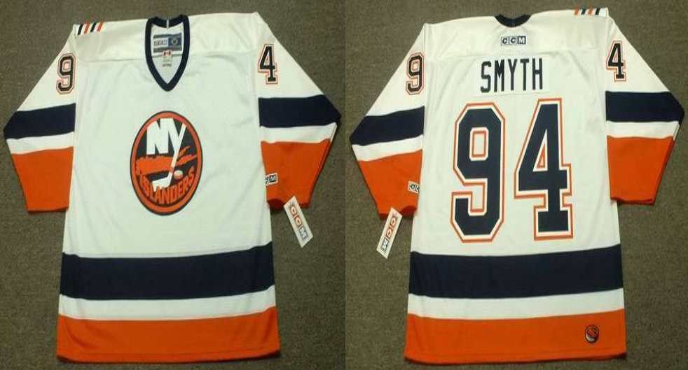 2019 Men New York Islanders #94 Smyth white CCM NHL jersey->washington redskins->NFL Jersey
